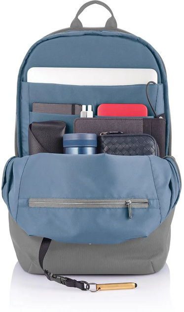 Рюкзак для ноутбука XD Design Bobby Soft Anti-Theft 15.6" Grey (P705.792) - Фото 7 Рюкзак для ноутбука XD Design Bobby Soft Anti-Theft 15.6" Grey (P705.792) - изображение 7