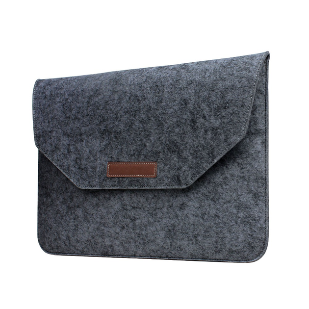 Чохол-конверт з войлоку Fruct Felt NW13 для MacBook Air 13.6 M2/Air 13 (2018-2021)/Pro 13 (2016-2022) Темно-Сірий - зображення 4