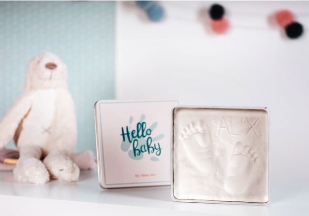 Набір для створення відбитка ручки і ніжки малюка Baby Art Магічна коробочка Квадратна - Фото 2 Набір для створення відбитка ручки і ніжки малюка Baby Art Магічна коробочка Квадратна - зображення 2