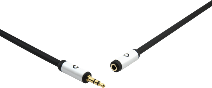 Аудио кабель Oehlbach i-Connect J-35 EX 300 jack F to jack M 3m black (60034) - изображение 2
