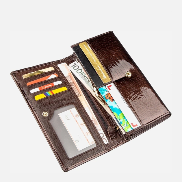 Женский кошелек кожаный ST Leather Accessories 18906 Коричневый - Фото 3 Женский кошелек кожаный ST Leather Accessories 18906 Коричневый - изображение 3