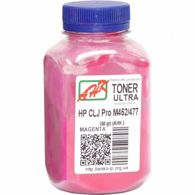 Тонер для HP Color LaserJet Pro M452, M452dn, M452nw АНК Magenta 60г 3202782 - Фото 1 Тонер для HP Color LaserJet Pro M452, M452dn, M452nw АНК Magenta 60г 3202782 - изображение 1