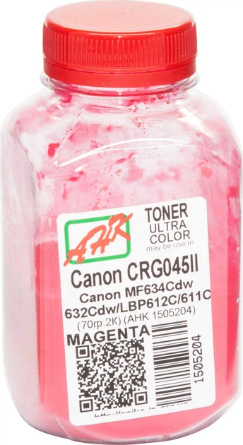 Тонер для Canon i-Sensys LBP-611Cn АНК Magenta 70г 1505204 - Фото 1 Тонер для Canon i-Sensys LBP-611Cn АНК Magenta 70г 1505204 - изображение 1