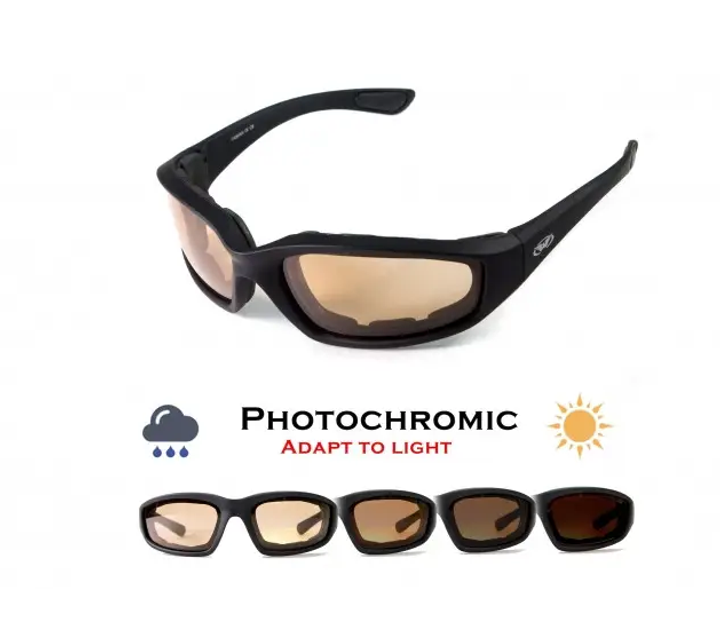 Фотохромные защитные очки Global Vision Kickback Sunset D2D (orange photochromic) (1КИК24-60) - зображення 1