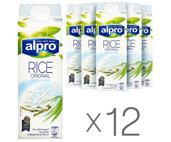 Напиток соевый натуральный Alpro Долче рисовое 1000мл 12шт./упаковка - зображення 1