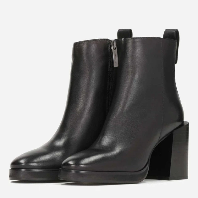 Botki damskie skórzane Kazar 58448-01-00 39 25 cm Czarne (5903387564668) - obraz 2