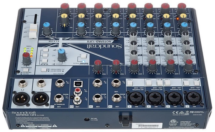 Микшерный пульт Soundcraft Notepad-12FX – фото, отзывы