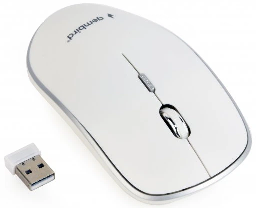 Миша Gembird MUSW-4B-01-W Wireless White - зображення 2