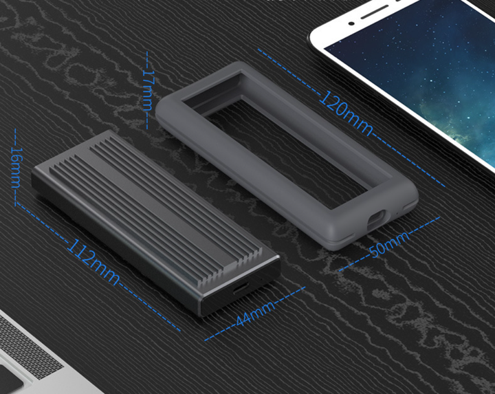 Внешний карман Blueendless PC280Y для M2 NVMe (PCIe) SSD USB 3.1 Type-C - изображение 12
