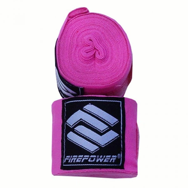 Бинты боксерские эластичные Firepower FPHW3 4.5м Розовые - Фото 1 Бинты боксерские эластичные Firepower FPHW3 4.5м Розовые - изображение 1