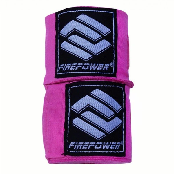 Бинты боксерские эластичные Firepower FPHW3 4.5м Розовые - Фото 2 Бинты боксерские эластичные Firepower FPHW3 4.5м Розовые - изображение 2