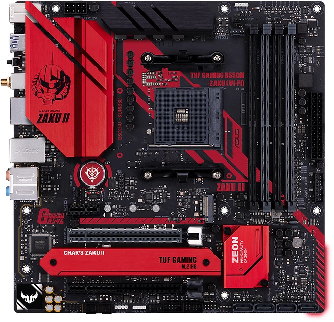 マザーボード ASUS TUF GAMING B550M ZAKU Материнская плата Asus TUF GAMING B550M-ZAKU Wi-Fi (sAM4, AMD B550