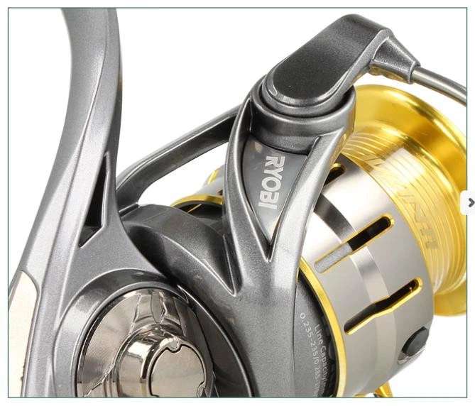 Спиннинговая рыболовная катушка Ryobi Avanti 1000 6+1 подшипников 5.1:1 - изображение 6