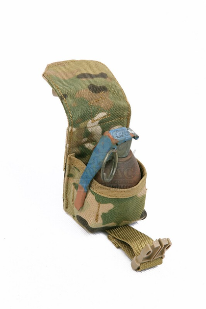 Подсумок молле для гранат Pantac Molle Single Fragment Grenade Pouch PH-C211, Cordura Dig.Conc.Syst. A-TACS FG - изображение 1