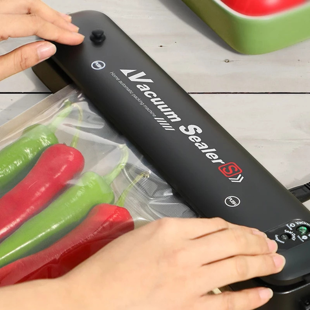Вакууматор VACUUM SEALER VS LP-11(S) + переходник для контейнеров + гофрированные пакеты 15 шт.(20х25см) - изображение 8