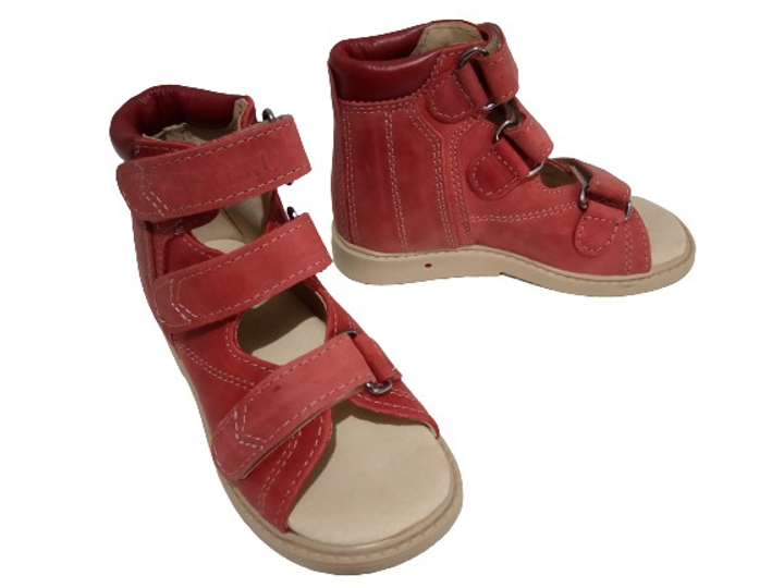 Босоножки ортопедические Ортекс Т-513 красные 17,5/26 стелька 17см ...