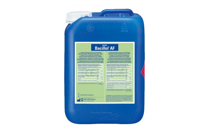 Засіб для дезінфекції Bode Chemie Бациллол АФ Bacillol AF 5 л (DZ0006) - Фото 1 Засіб для дезінфекції Bode Chemie Бациллол АФ Bacillol AF 5 л (DZ0006) - зображення 1