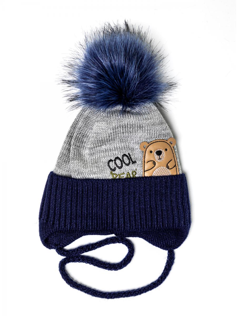 Дитяча зимова шапка Мишка Синій 46-50 см. Alex від продавця: HATS4KIDS ...