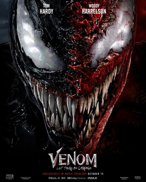 Постер Веном 2: Карнаж Venom: Let There Be Carnage A3 03