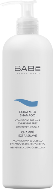 Акція на Шампунь BABE Laboratorios м'який для всіх типів волосся з медом і пантенолом 500 мл від Rozetka