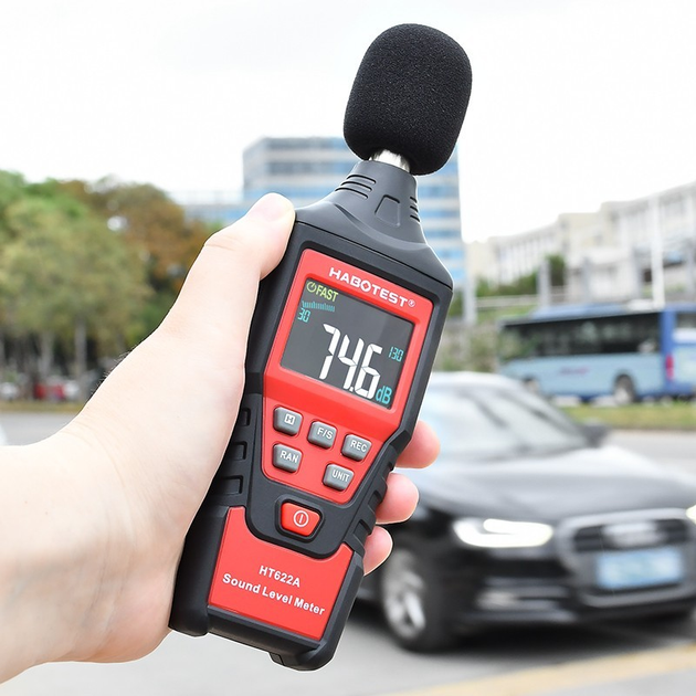 Цифровой шумомер децибелметр Habotest HT622B ( измеритель уровня шума ...