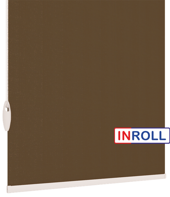 Ролета тканевая INROLL Есо-Mini 25х185 см BO Berlin Коричневый 216 - изображение 4