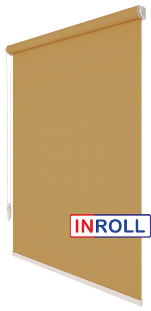 Ролета тканевая INROLL Есо-Mini 107,5х185 см Camila Светло-коричневый A633 - изображение 2