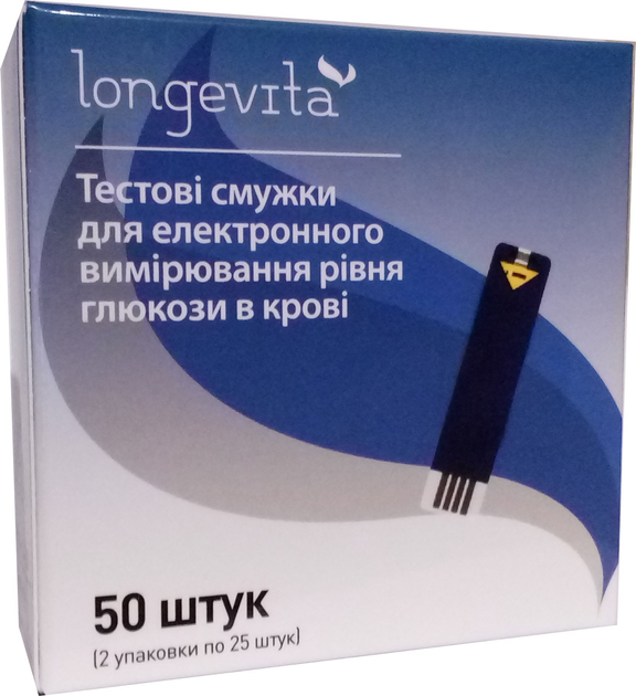 Тест смужки Longevita 50 штук (Лонгевіта) - зображення 1