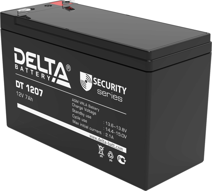 Акб dt 1207. Батарея Delta DT 1207 12v7ah. Аккумуляторная батарея Delta DT 1207 (12v / 7ah). Аккумулятор 7 а/ч (DT 1207) Delta. Аккумулятор Delta DT 4035