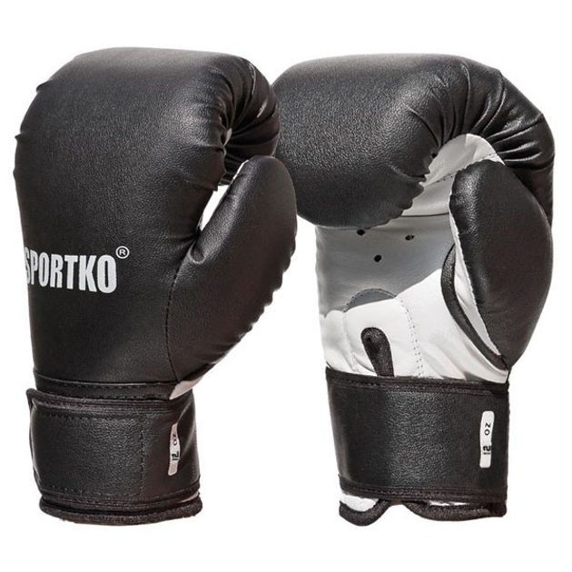 Боксерские перчатки SPORTKO 12 унций черные – фото, отзывы .