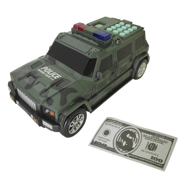 Машинка копилка с кодовым замком и отпечатком Cash Truck Камуфляж ...