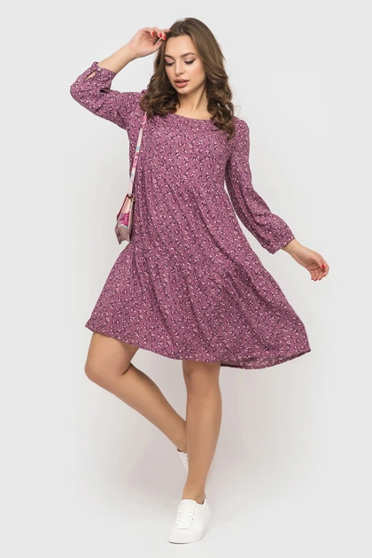 Платье Narodnyy Butik Тюльпан 42 Сиреневое 111-02 - изображение 2