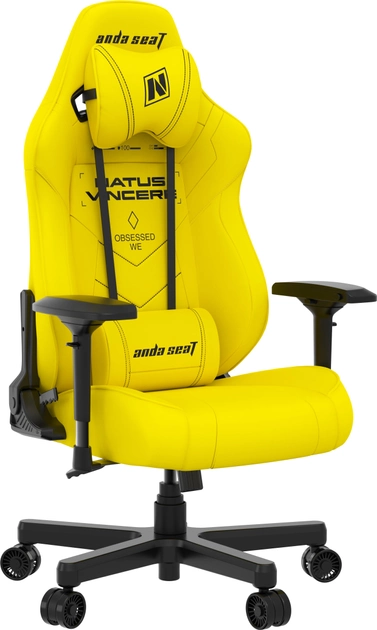 Кресло игровое Anda Seat NAVI Edition Size L Yellow (AD19-05-Y-PV) - изображение 1