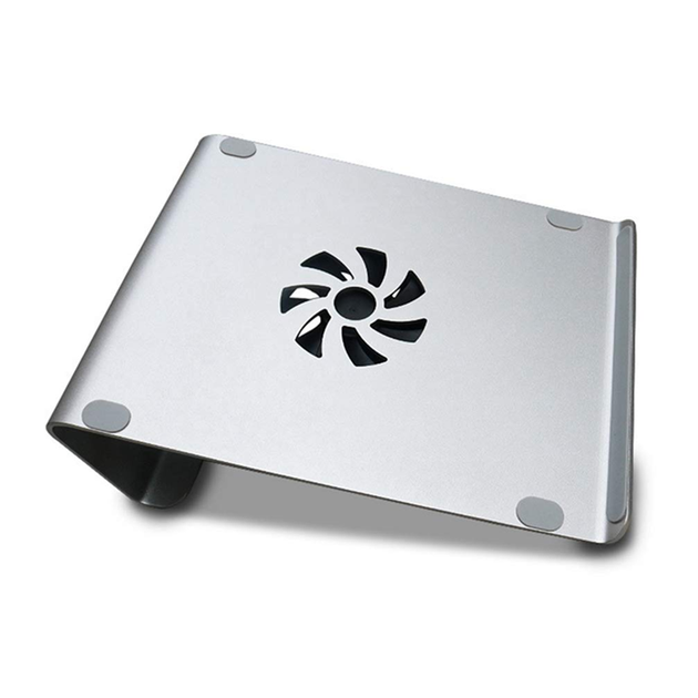 Подставка для ноутбука A3 с вентилятором Folding Laptop Stand Silver - Фото 2 Подставка для ноутбука A3 с вентилятором Folding Laptop Stand Silver - изображение 2