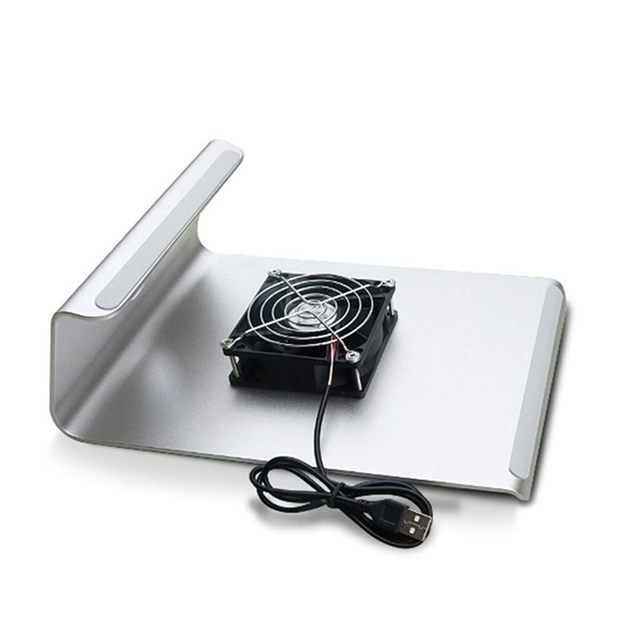 Подставка для ноутбука A3 с вентилятором Folding Laptop Stand Silver - Фото 3 Подставка для ноутбука A3 с вентилятором Folding Laptop Stand Silver - изображение 3