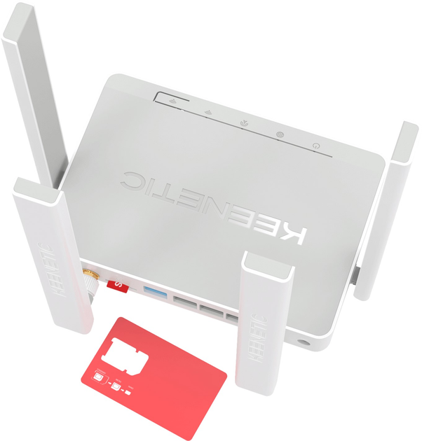 Маршрутизатор Keenetic Runner 4G (KN-2210) WiFi4 / N300 / 100 Мбіт/с / SIM-card 3G/4G/5G - зображення 9