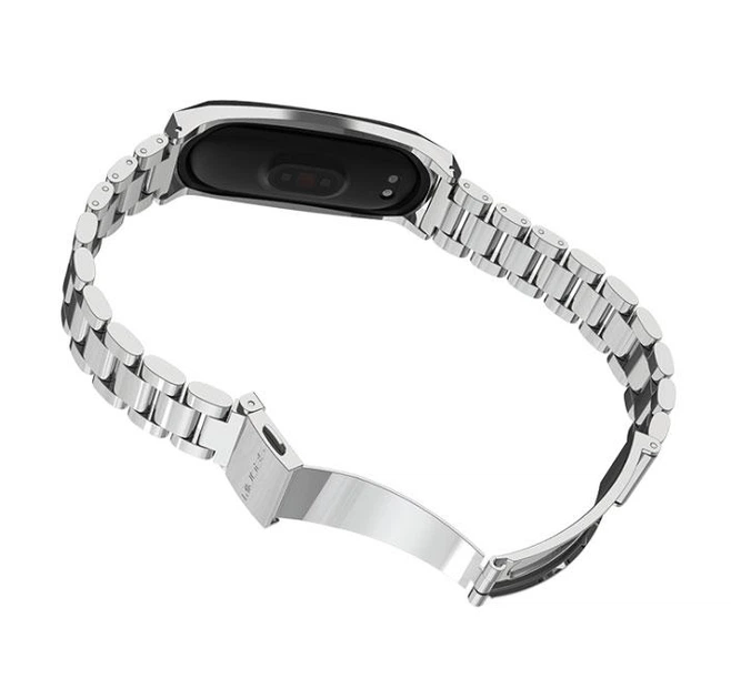 Металлический ремешок Primo Mijobs для фитнес-браслета Xiaomi Mi Band 4 - Silver - изображение 3