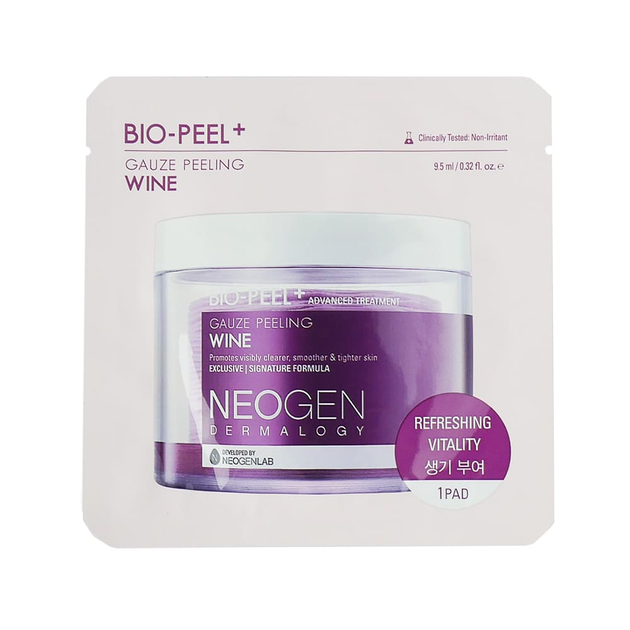 Пілінг-диски відновлюючі з екстрактом вина Neogen Dermalogy Bio Peel Gauze Peeling Wine 1 пара (0103487) - зображення 1