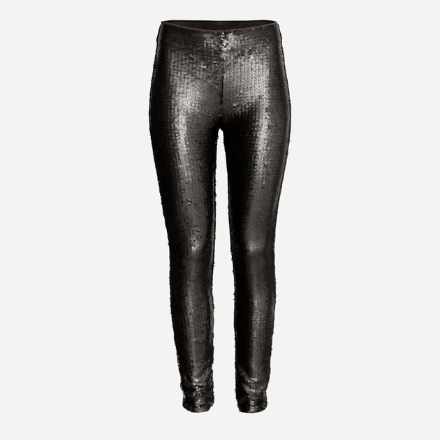 Легінси жіночі H&M 0410778_паєтки 42 Чорні (KAY2000000951249) - зображення 2