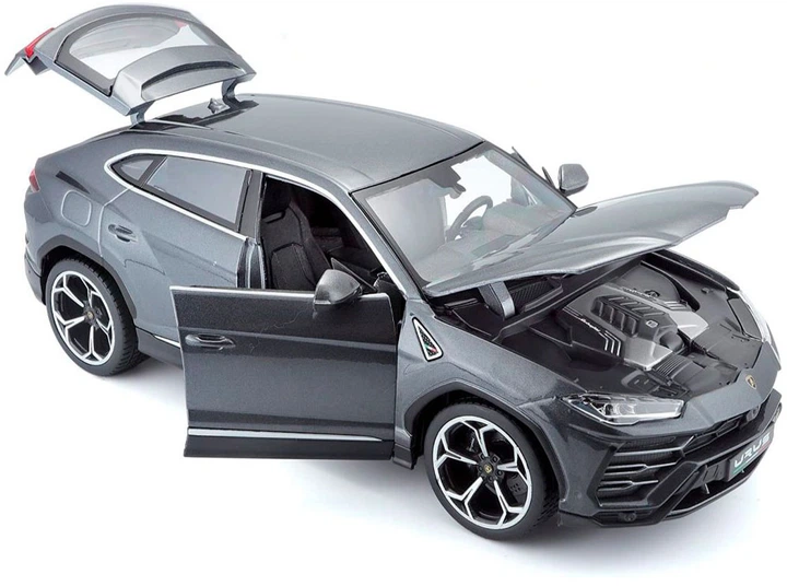 Автомодель Bburago Lamborghini Urus 1:18 Сіра (4893993110421) - зображення 6