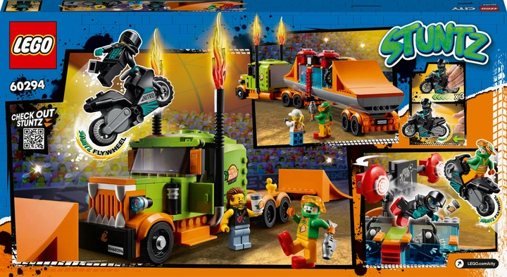 Zestaw klocków LEGO City Stuntz Ciężarówka kaskaderska 420 elementów (60294) - obraz 8