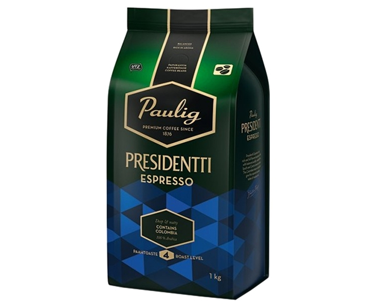 Купить Кофе Paulig Presidentti Espresso в зернах 1 кг – ROZETKA ...