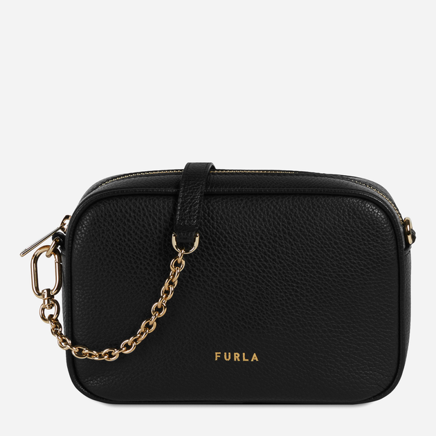 Furla Denim Blue Real Mini Camera Bag at FORZIERI