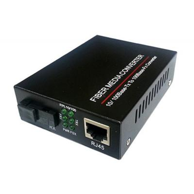 Медиаконвертер FoxGate 10/100Base-TX to 100Base-F 1550нм, SM, SC/PC, 20 км (EC-B-0,1-1SM-1550nm-20). 47088 - изображение 1