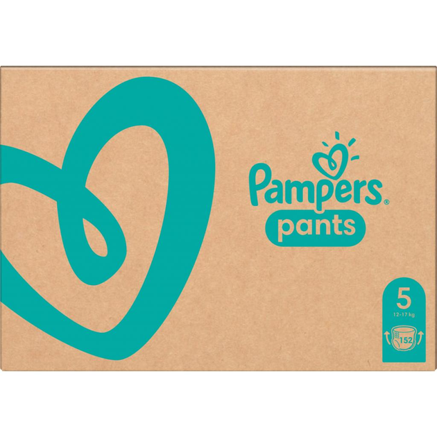 Подгузник Pampers трусики Pants Junior Размер 5 (12-17 кг) 152 шт ...