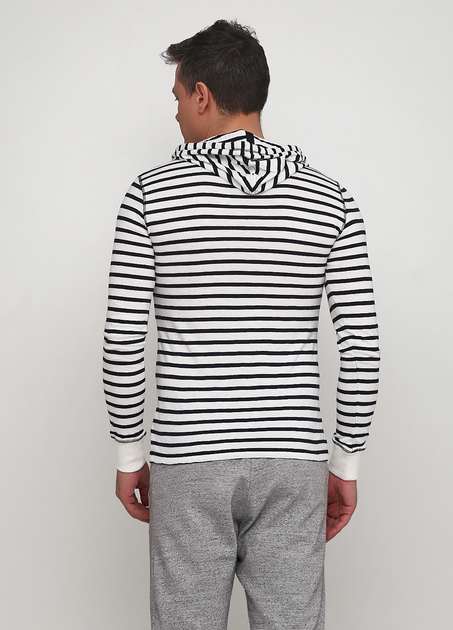 толстовка H&M L Белый 0187652_полоска_02 - изображение 2