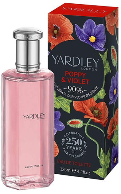 Акція на Туалетна вода Yardley Poppy & Violet Eau de Toilette 125 мл від Rozetka