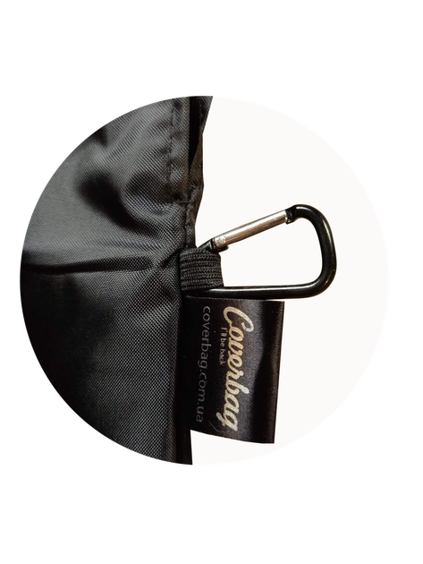 Набір Premium подушка Coverbag для подорожей чорний + маска для сну - Фото 5 Набір Premium подушка Coverbag для подорожей чорний + маска для сну - зображення 5