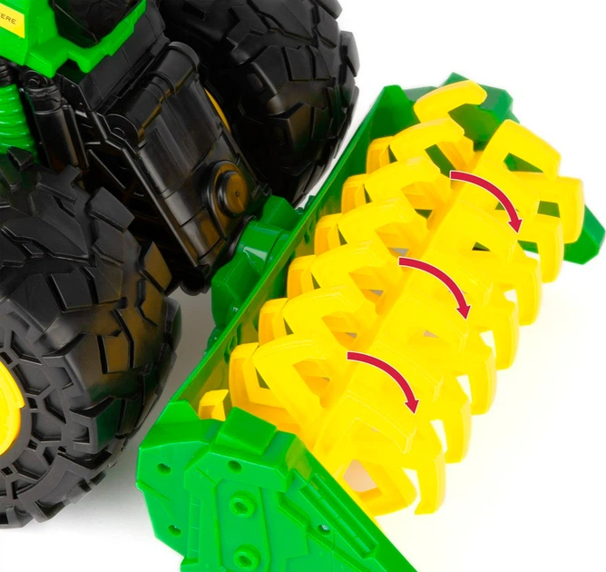 Іграшковий комбайн Tomy John Deere Monster Treads з молотаркою та великими колесами (0036881473299) - зображення 4