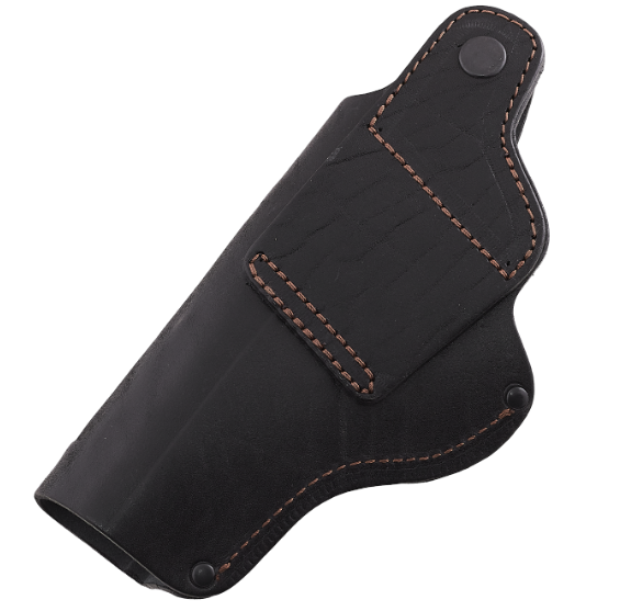 Кобура для Beretta 92 (Беретта) на пояс поясная формованная (кожаная, черная)97337 - изображение 3